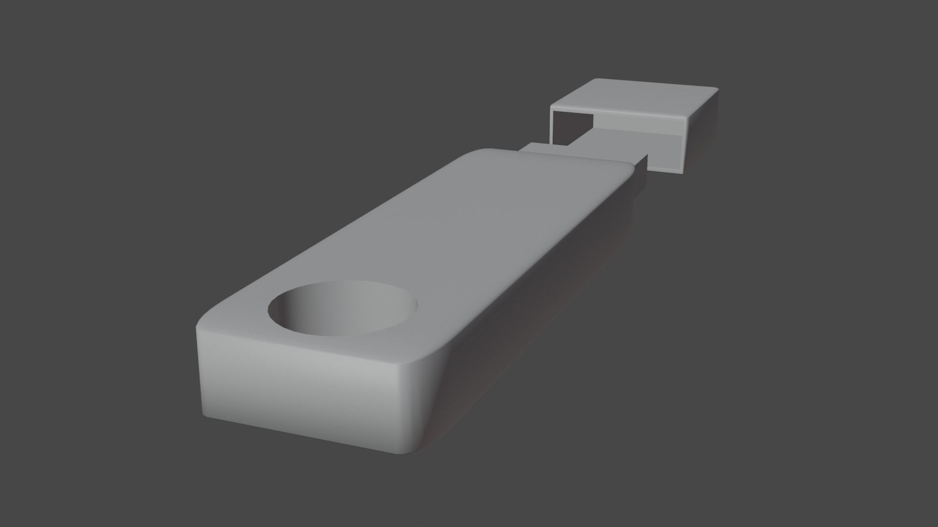 flash drive Low-poly 3D model_9