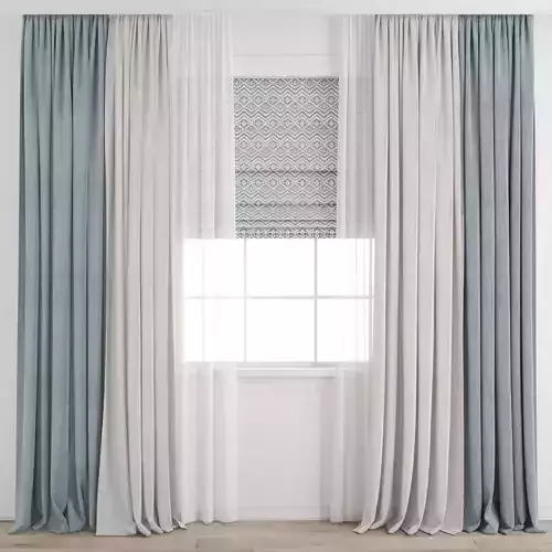 curtain 491 3D model