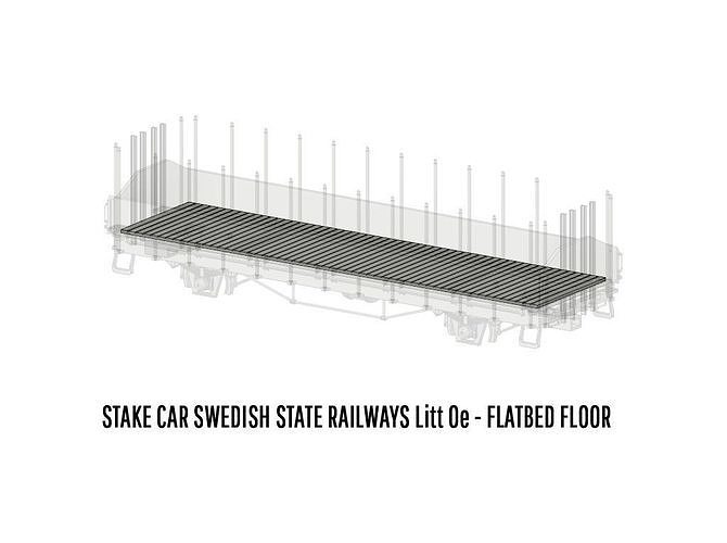 ROLLS-0027 Swedish SJ Litt Oe Stake Car H0-scale 3D print model 4