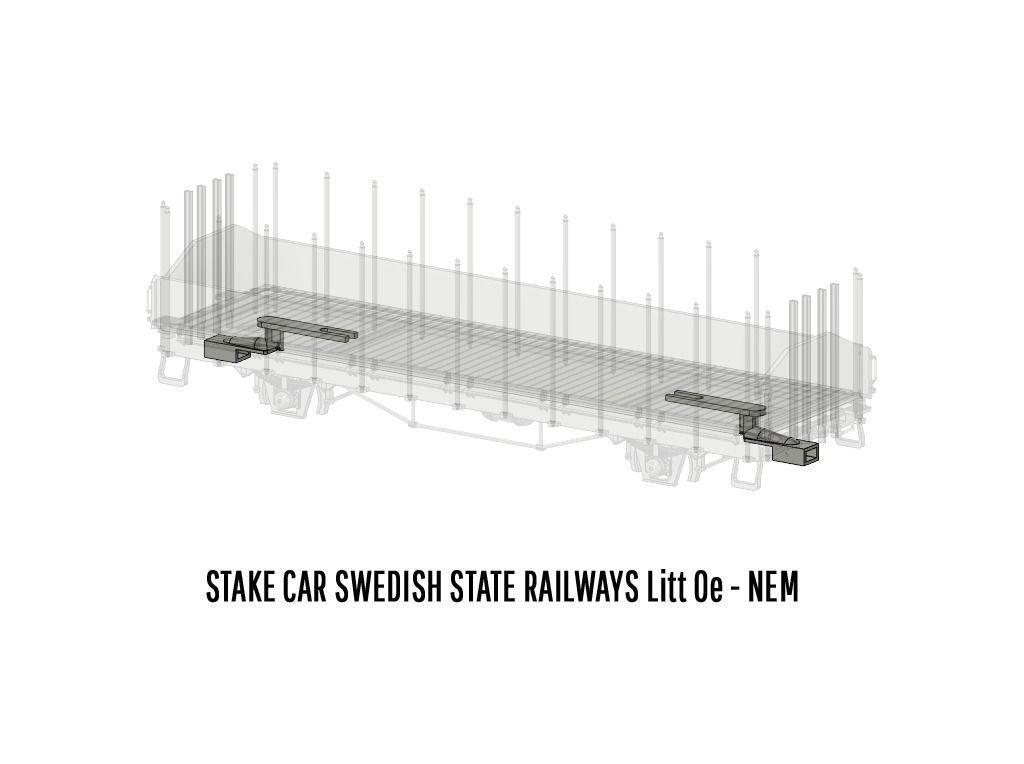 ROLLS-0027 Swedish SJ Litt Oe Stake Car H0-scale 3D print model_8