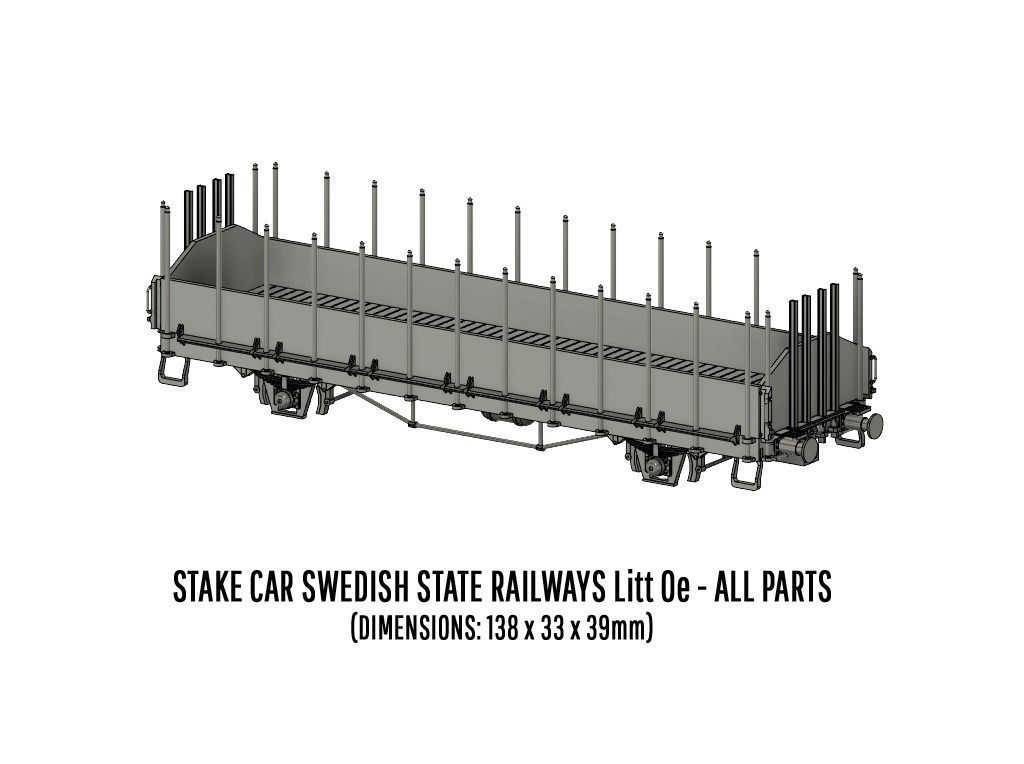 ROLLS-0027 Swedish SJ Litt Oe Stake Car H0-scale 3D print model_5