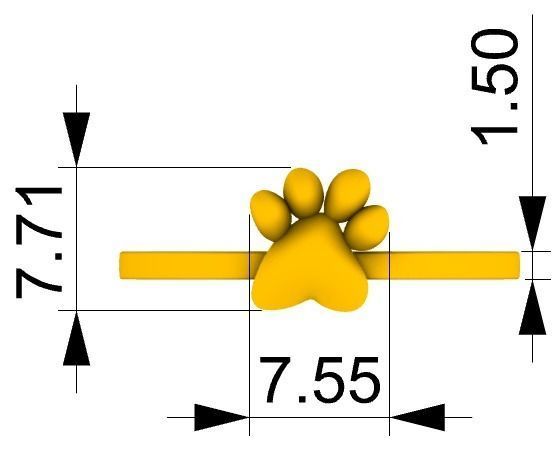 Anel Patinha A1021 3D print model_4