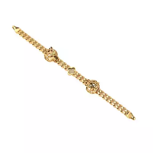 Direct casting tiger chain bracelet  3D model