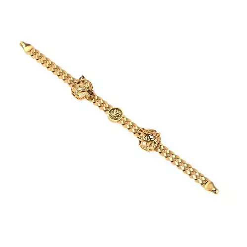 Direct casting tiger chain bracelet 3D model