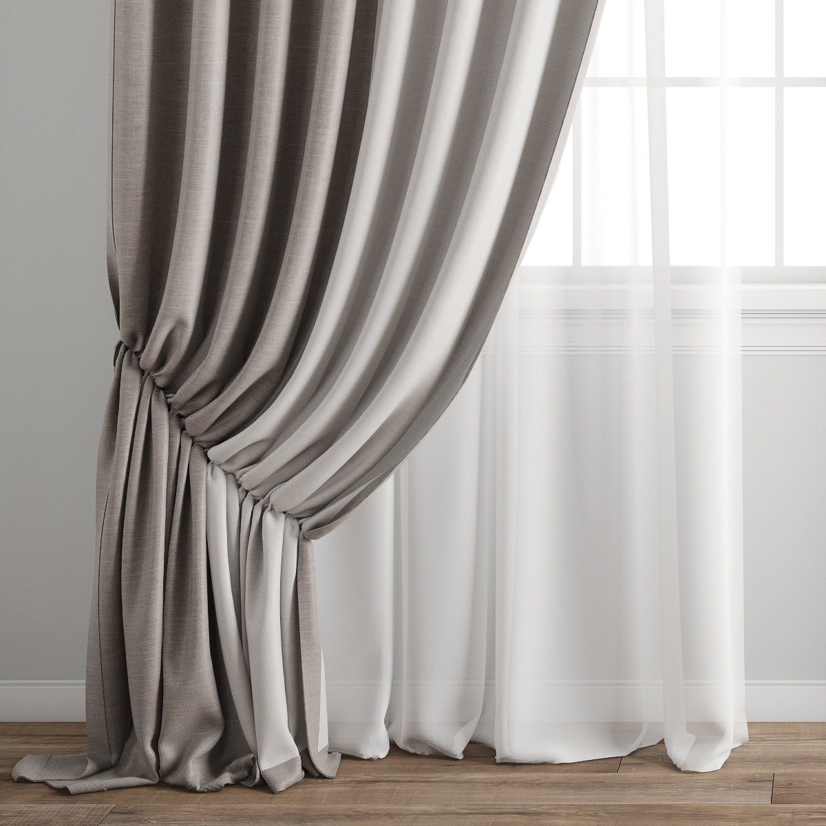 Curtain 497 3D model_2