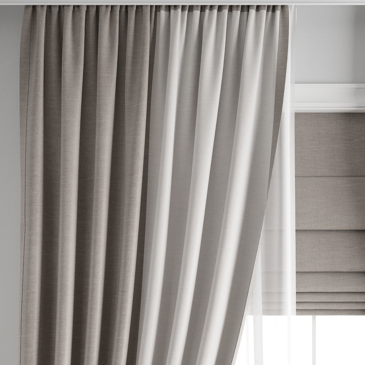 Curtain 497 3D model_1