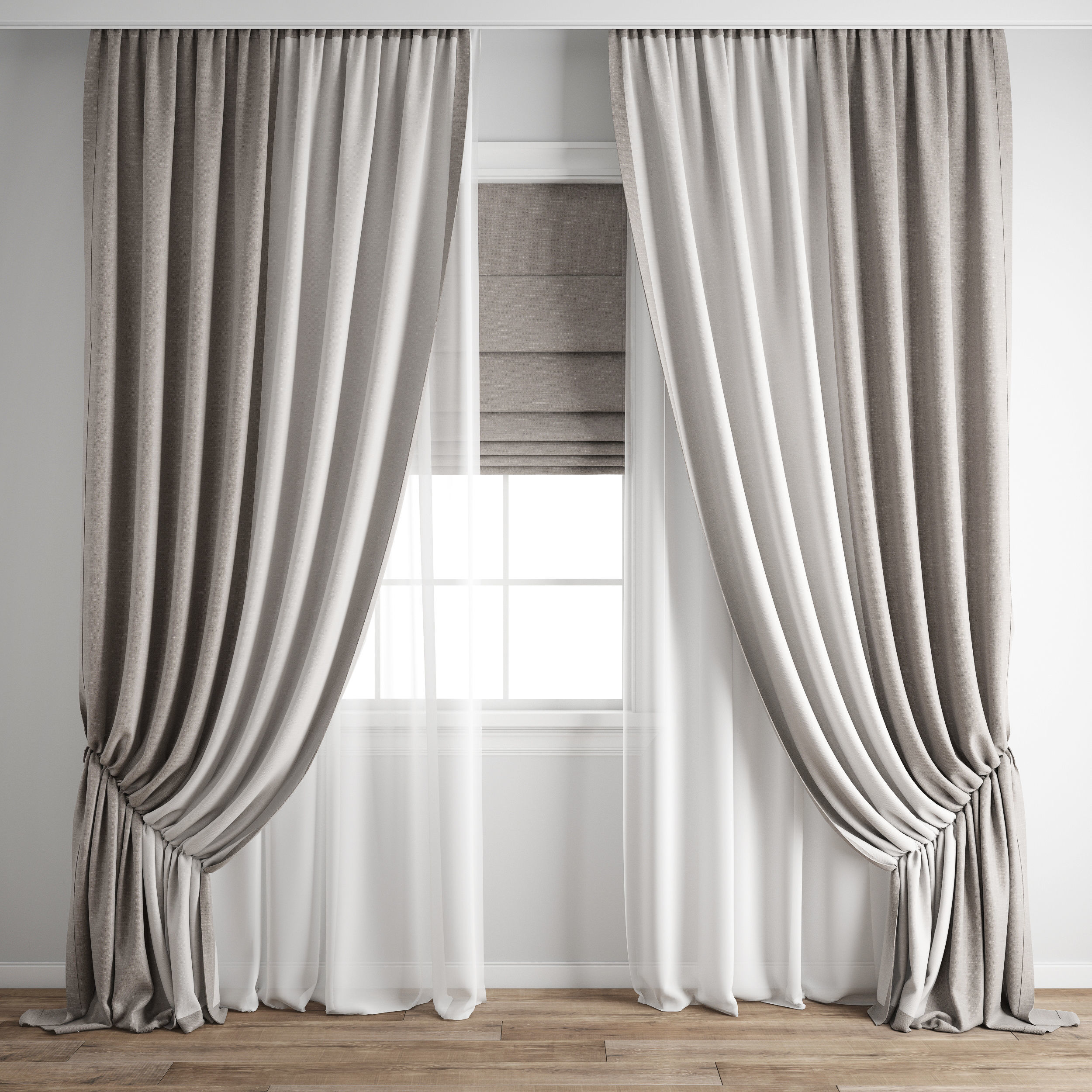 Curtain 497 3D model_7