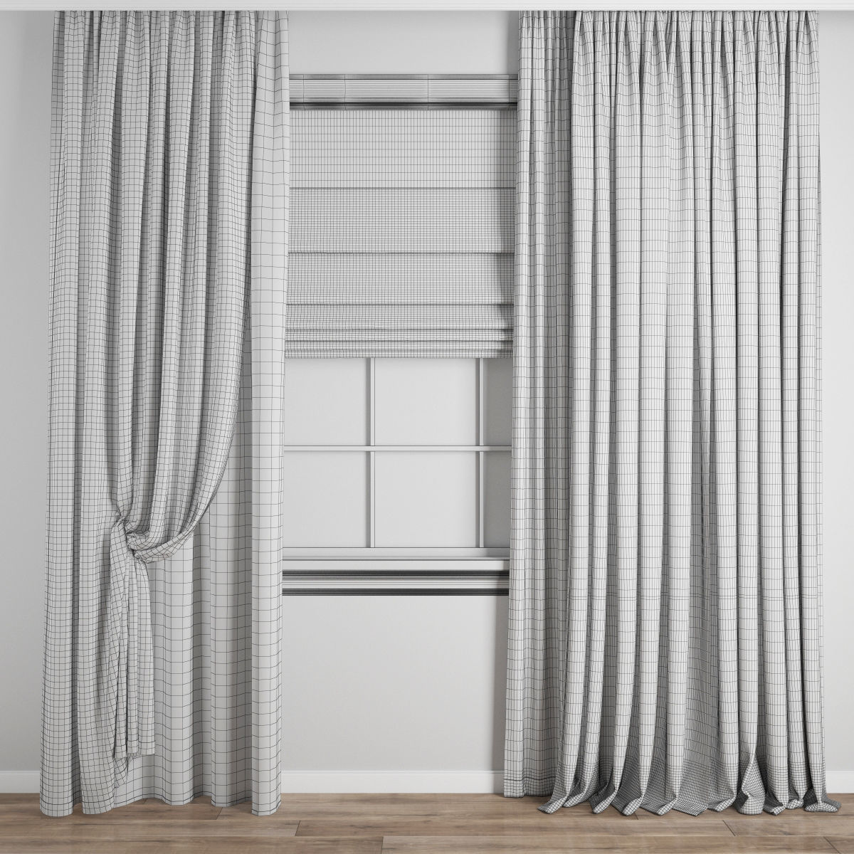 Curtain 498 3D model_2