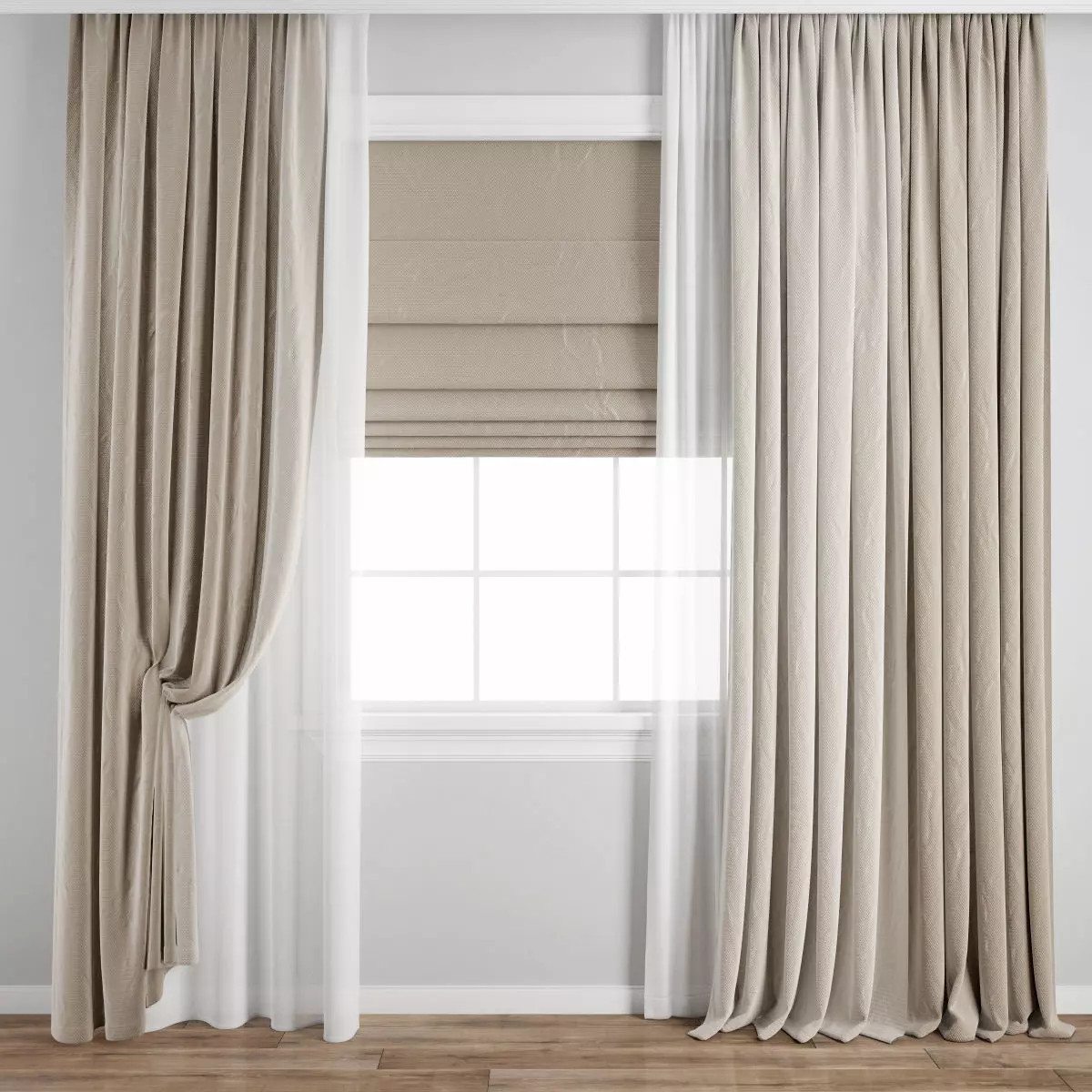 Curtain 498 3D model_0