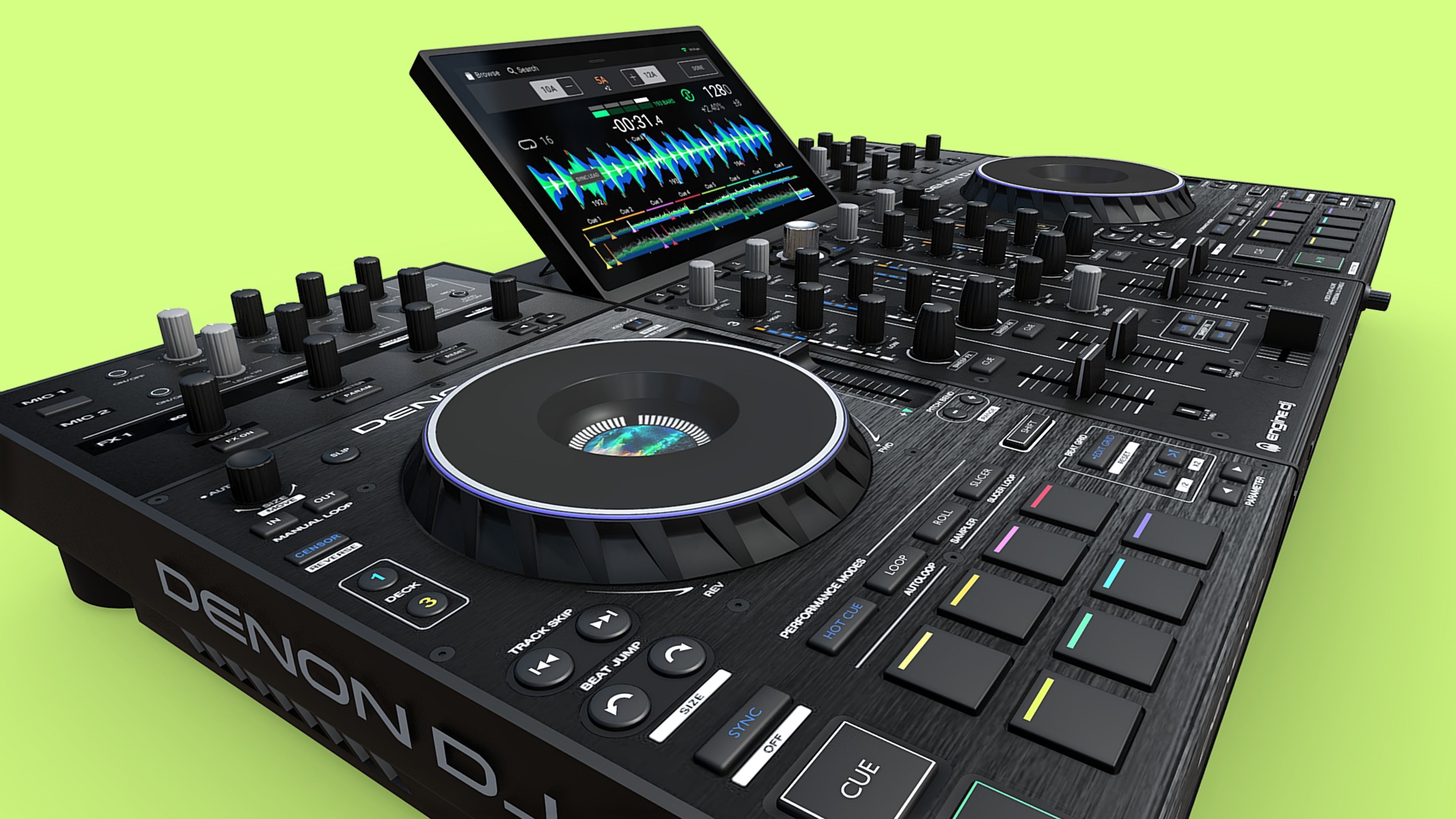 DENON DJ PRIME 4 3D model_1