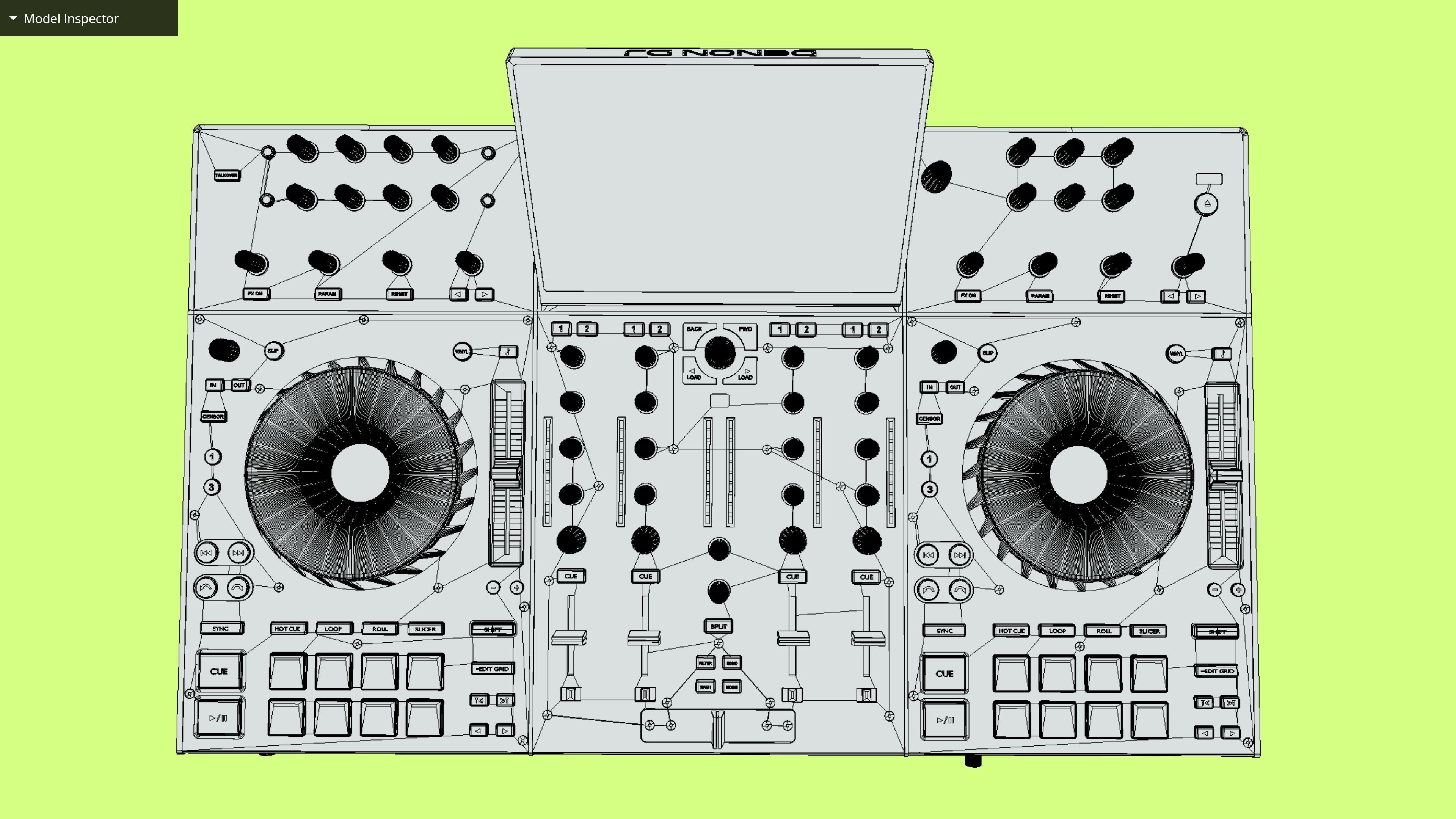 DENON DJ PRIME 4 3D model_7