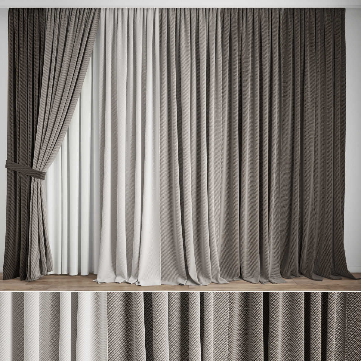 Curtain 500 3D model_6
