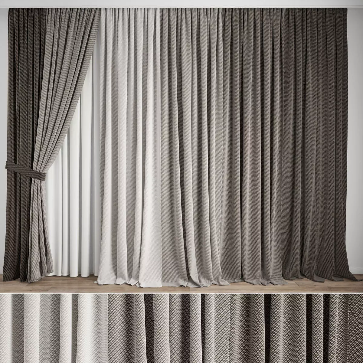 Curtain 500 3D model_0