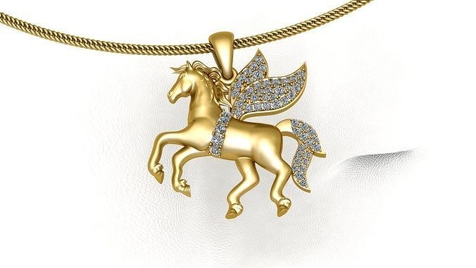  Horse pendant 3D print model 3D print model