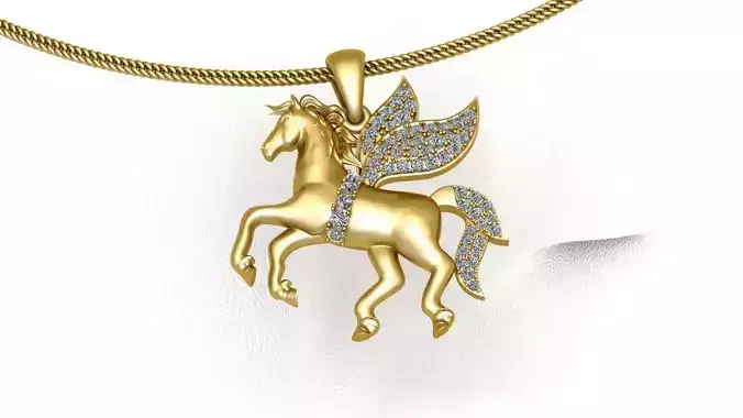  Horse pendant 3D print model