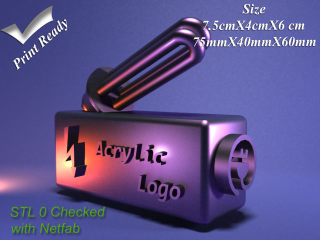 Green energy bulb - stay green 3D print model_1