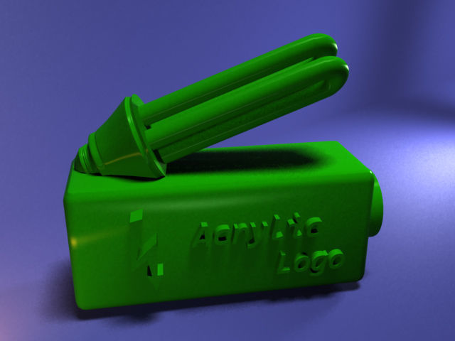 Green energy bulb - stay green 3D print model_9