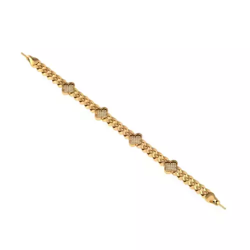 Direct casting chain bracelet