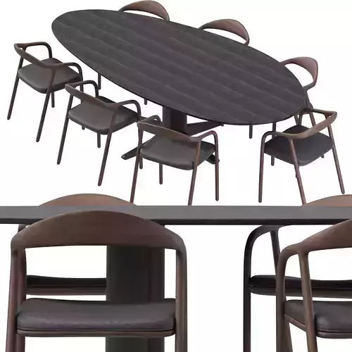 Modern Table and NEVA Chair by ARTISAN