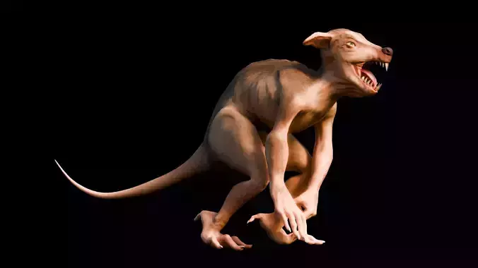 Mutant Rat character -Low Poly Low-poly 3D model