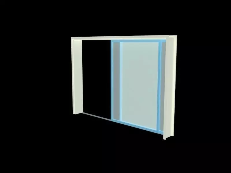 Door wall Free 3D model_0