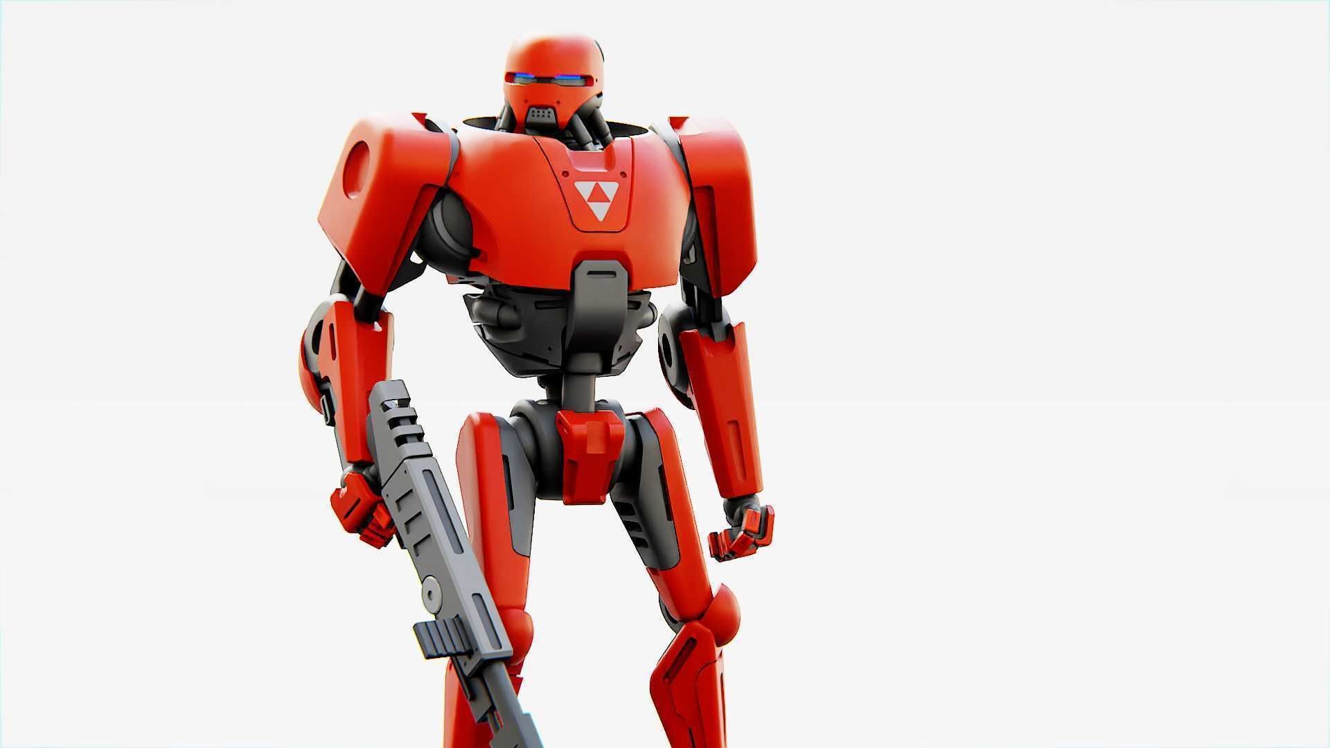 BATTLE DROID ARES Rigged for Unreal Engine - Unity - MIXAMO  3D model_2