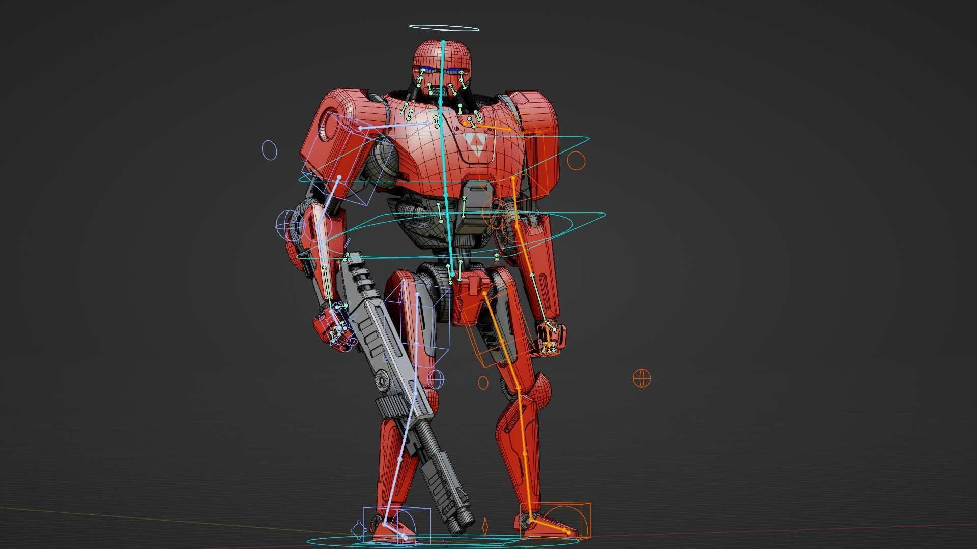 BATTLE DROID ARES Rigged for Unreal Engine - Unity - MIXAMO  3D model_36