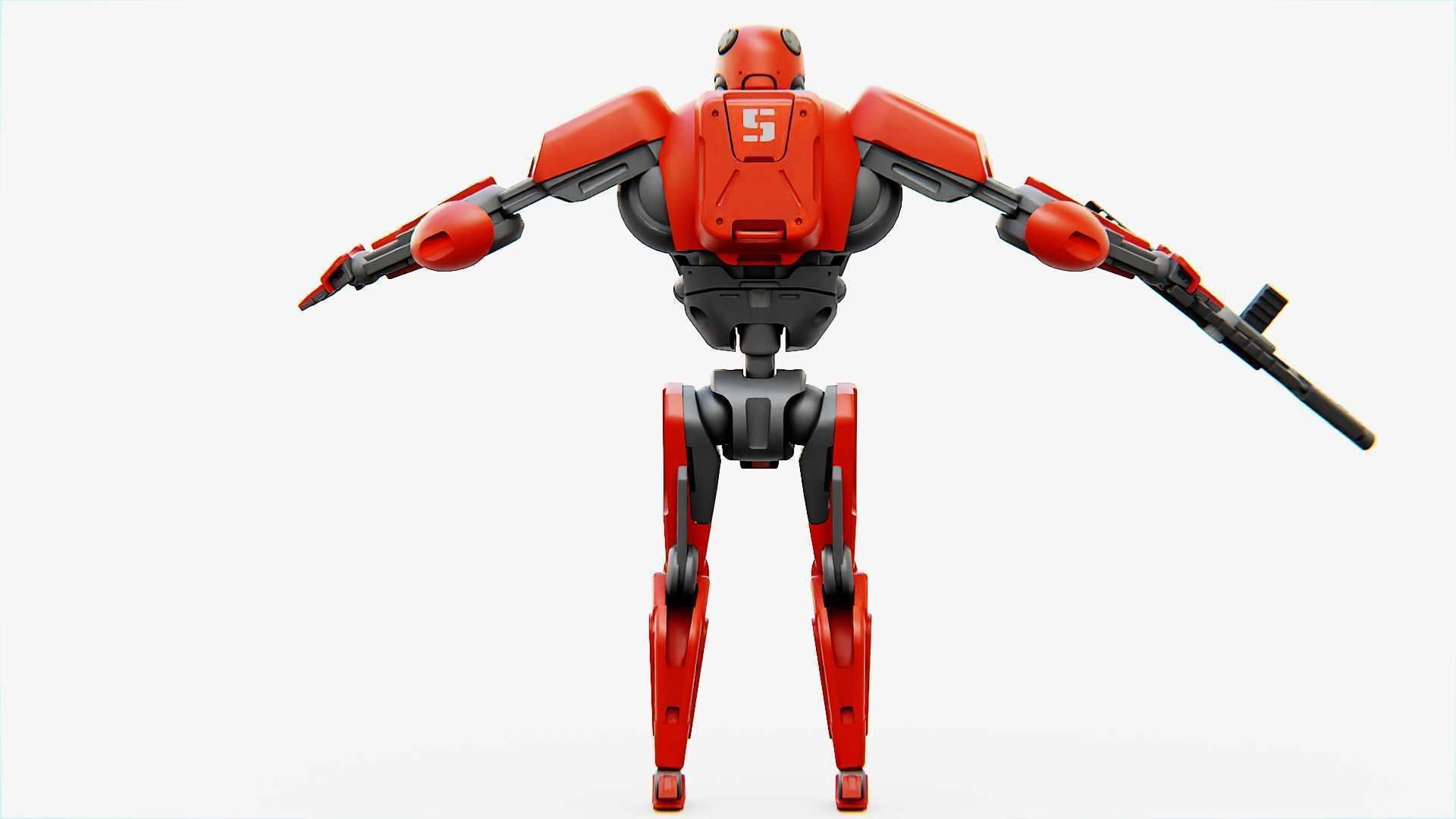 BATTLE DROID ARES Rigged for Unreal Engine - Unity - MIXAMO  3D model_23