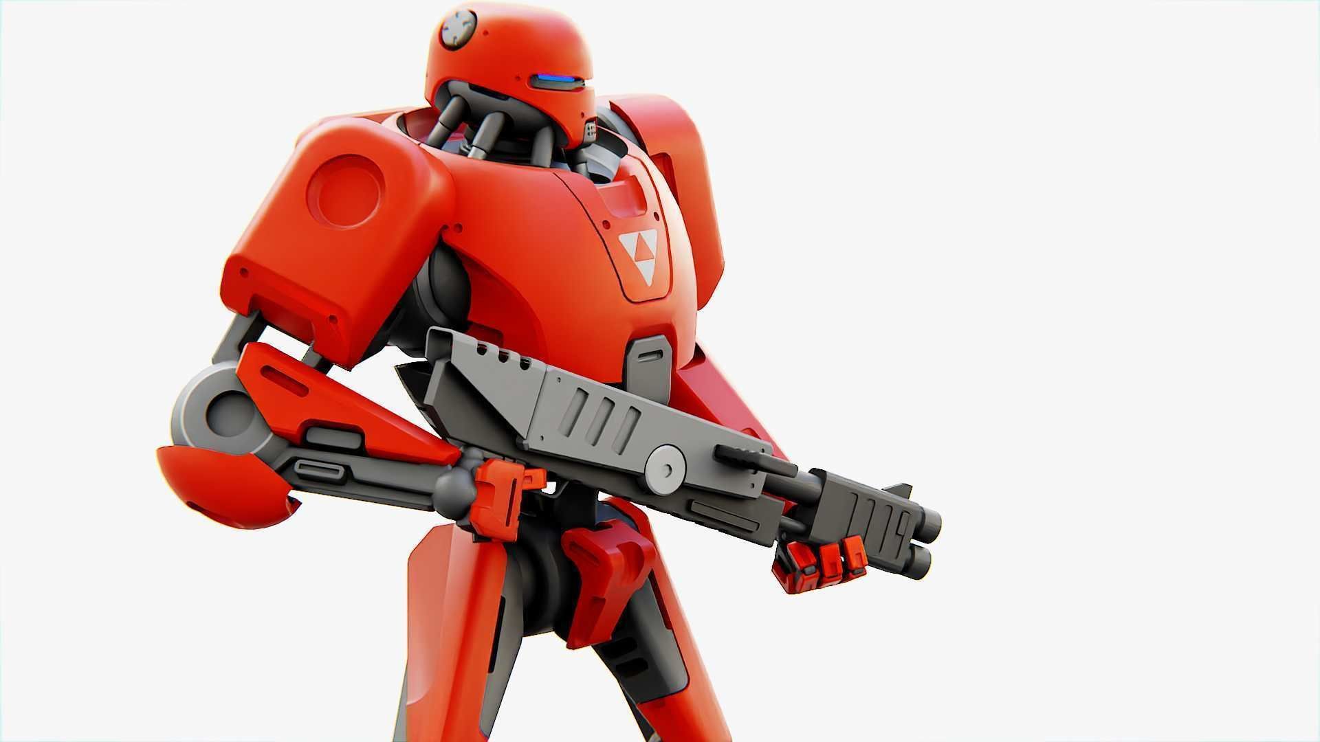 BATTLE DROID ARES Rigged for Unreal Engine - Unity - MIXAMO  3D model_27