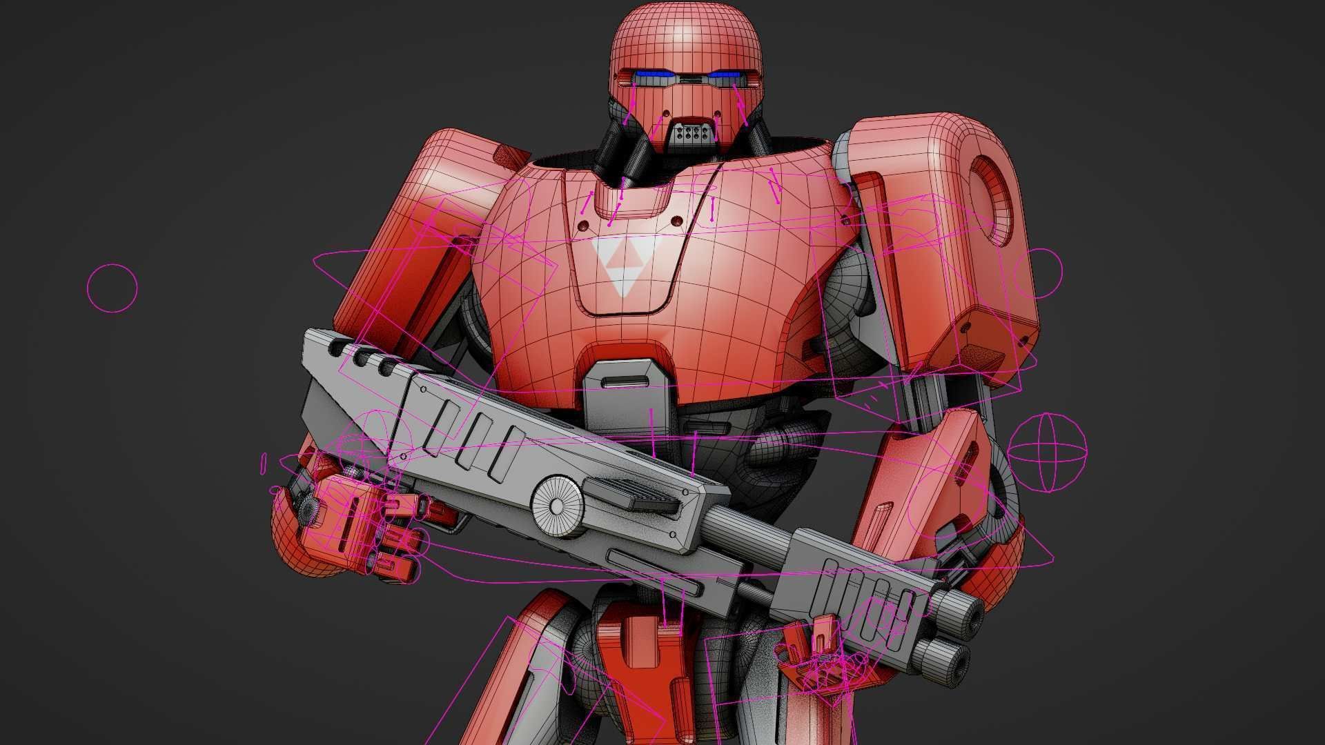 BATTLE DROID ARES Rigged for Unreal Engine - Unity - MIXAMO  3D model_37