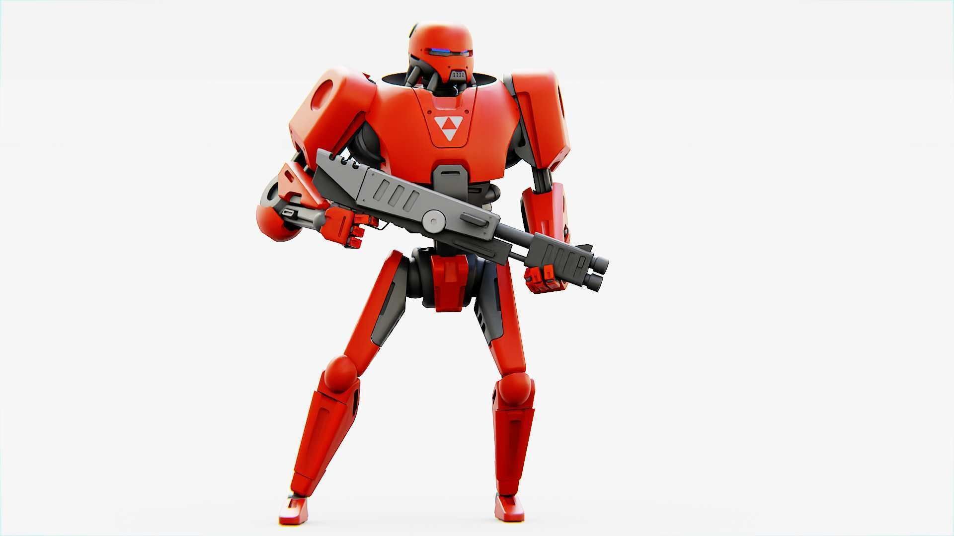 BATTLE DROID ARES Rigged for Unreal Engine - Unity - MIXAMO  3D model_29