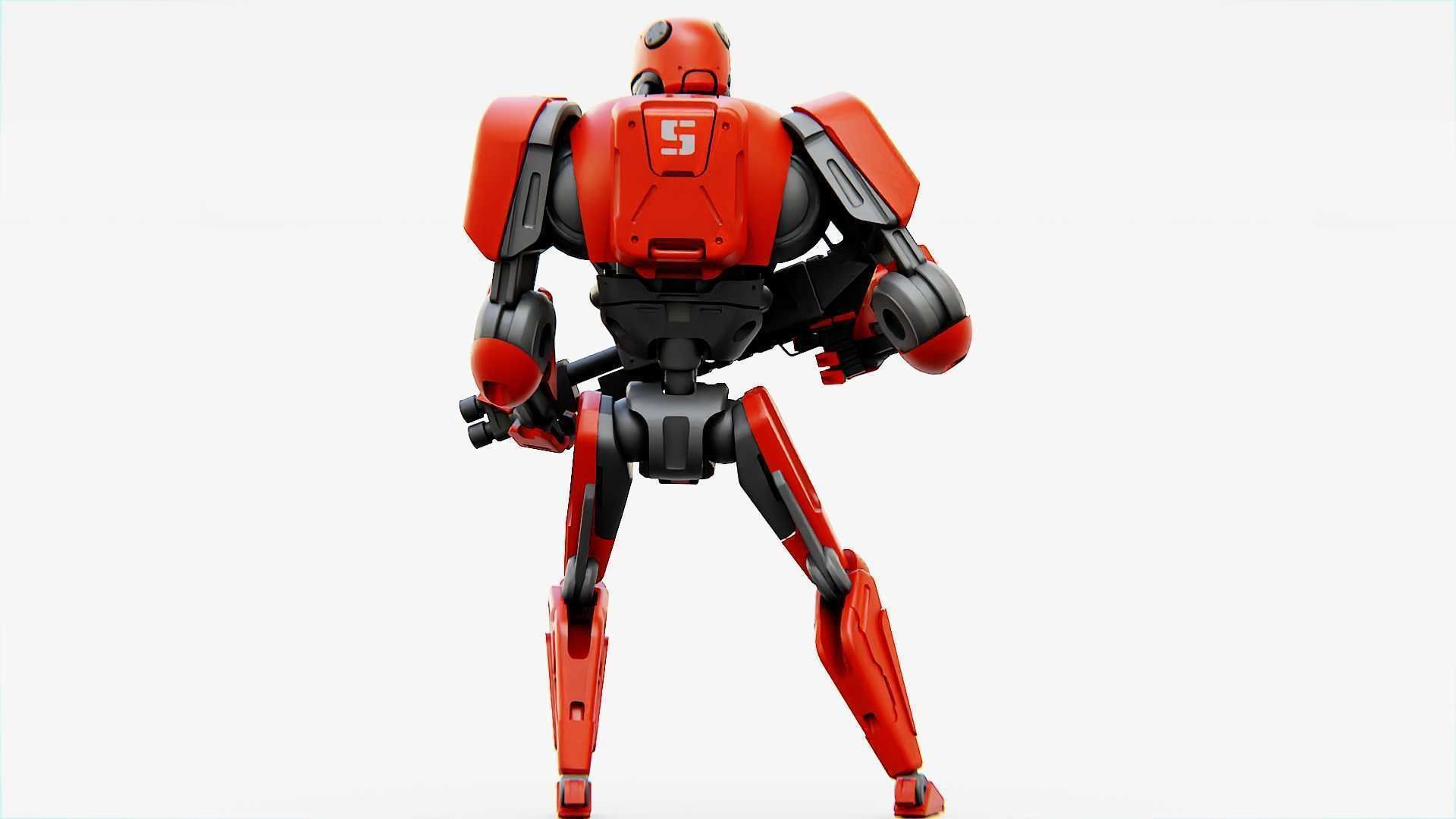 BATTLE DROID ARES Rigged for Unreal Engine - Unity - MIXAMO  3D model_30