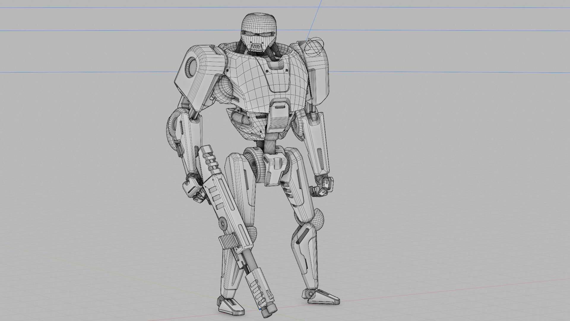 BATTLE DROID ARES Rigged for Unreal Engine - Unity - MIXAMO  3D model_39