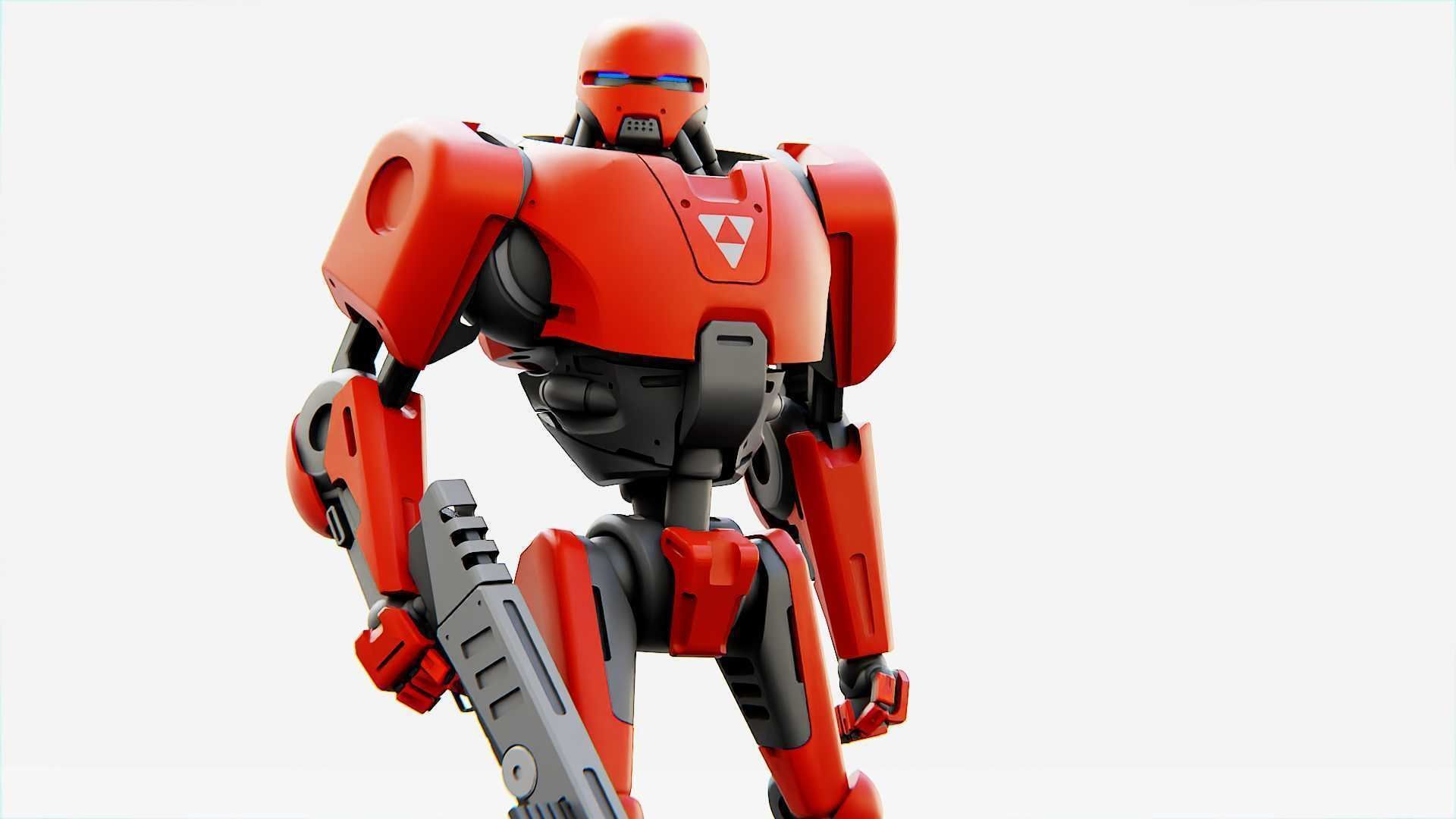 BATTLE DROID ARES Rigged for Unreal Engine - Unity - MIXAMO  3D model_15