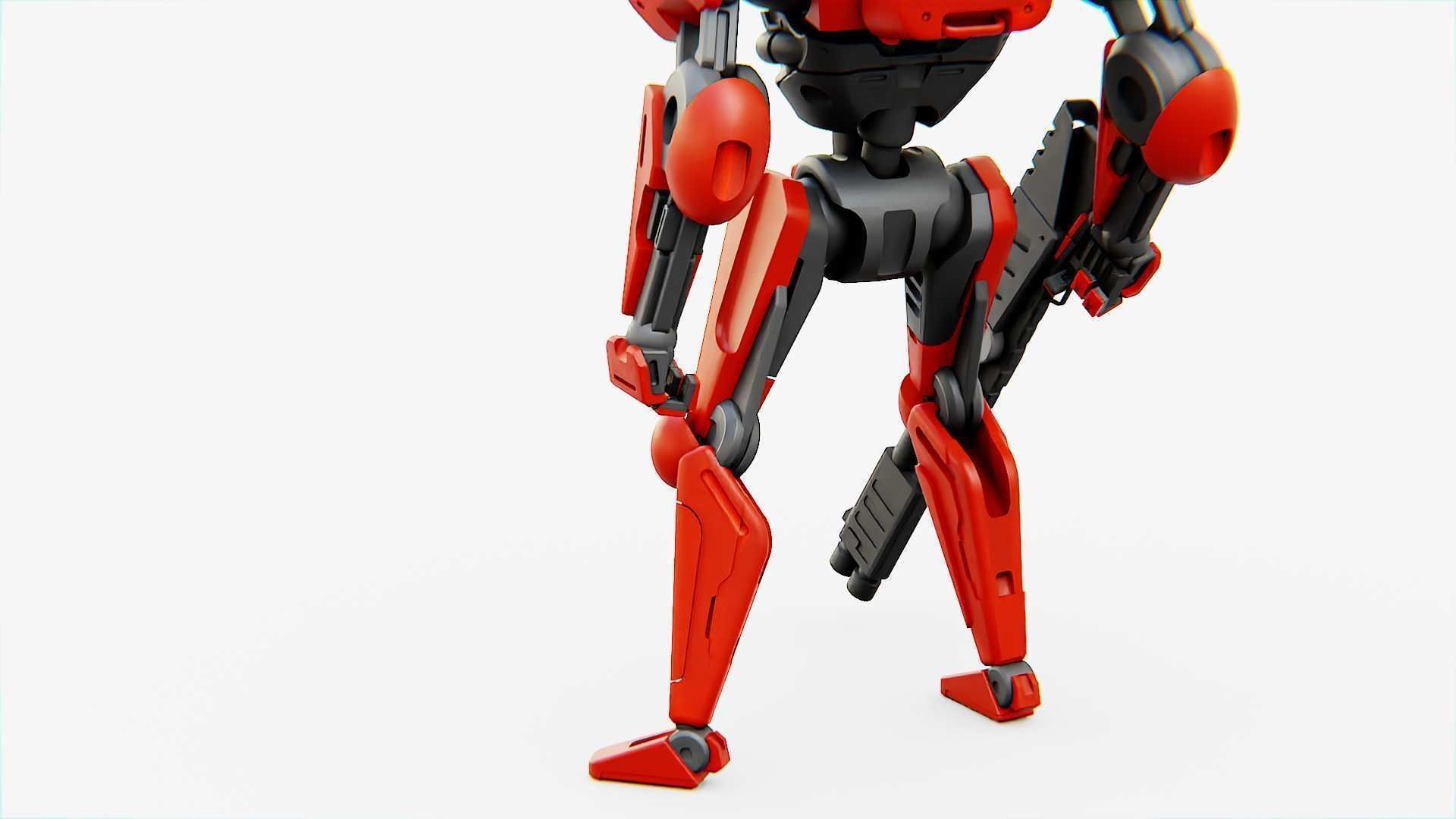 BATTLE DROID ARES Rigged for Unreal Engine - Unity - MIXAMO  3D model_21