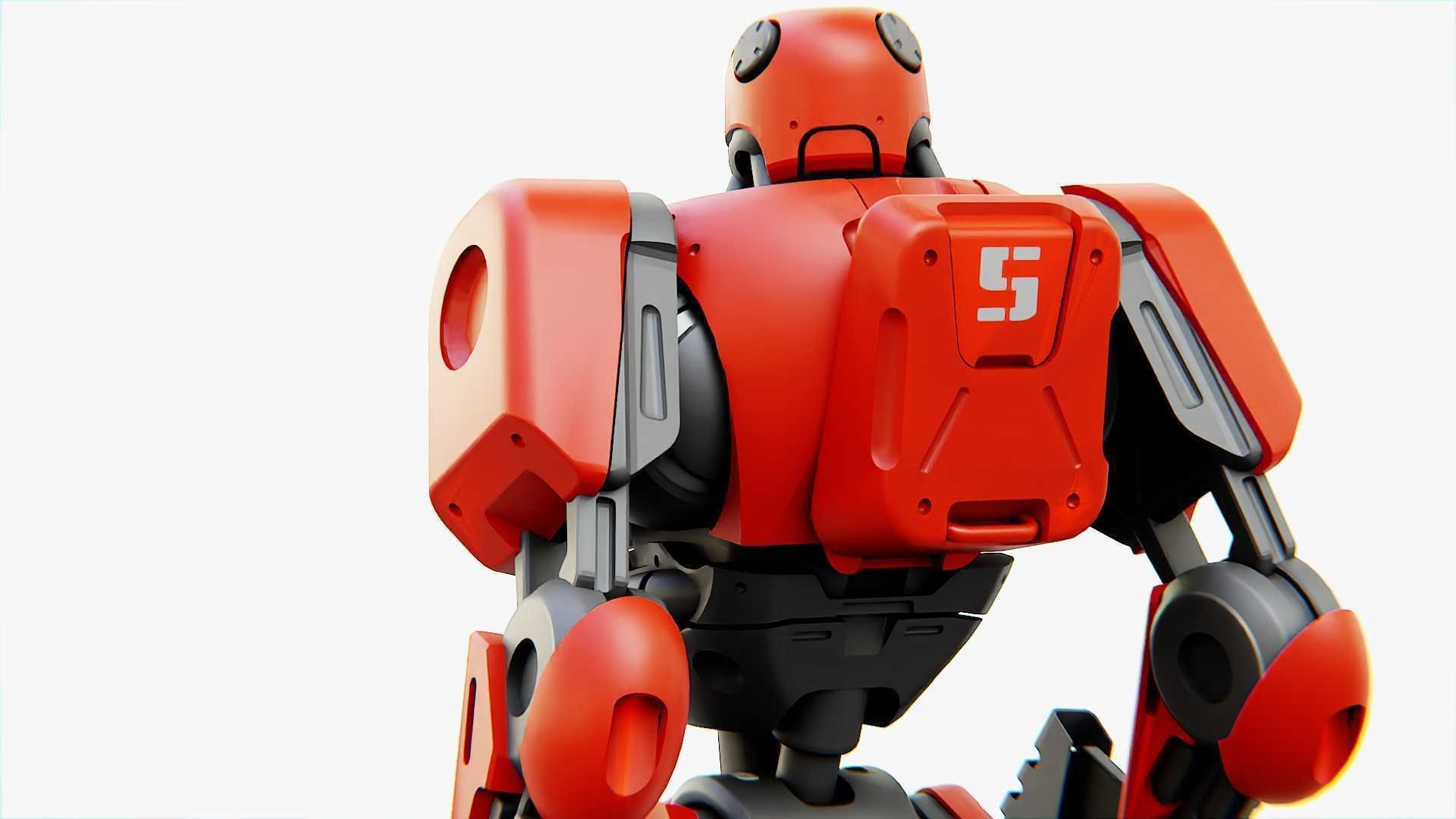 BATTLE DROID ARES Rigged for Unreal Engine - Unity - MIXAMO  3D model_17