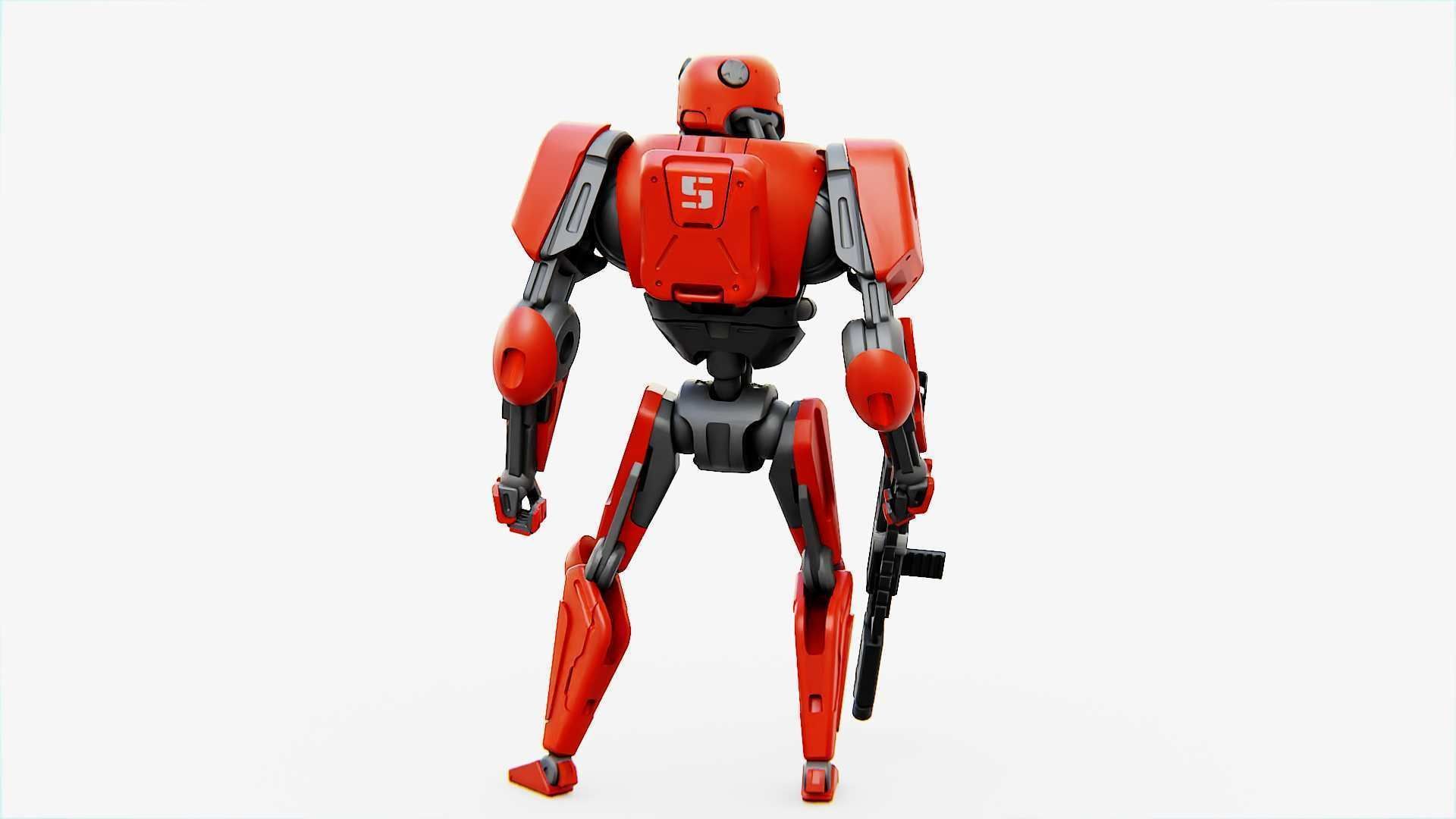 BATTLE DROID ARES Rigged for Unreal Engine - Unity - MIXAMO  3D model_10