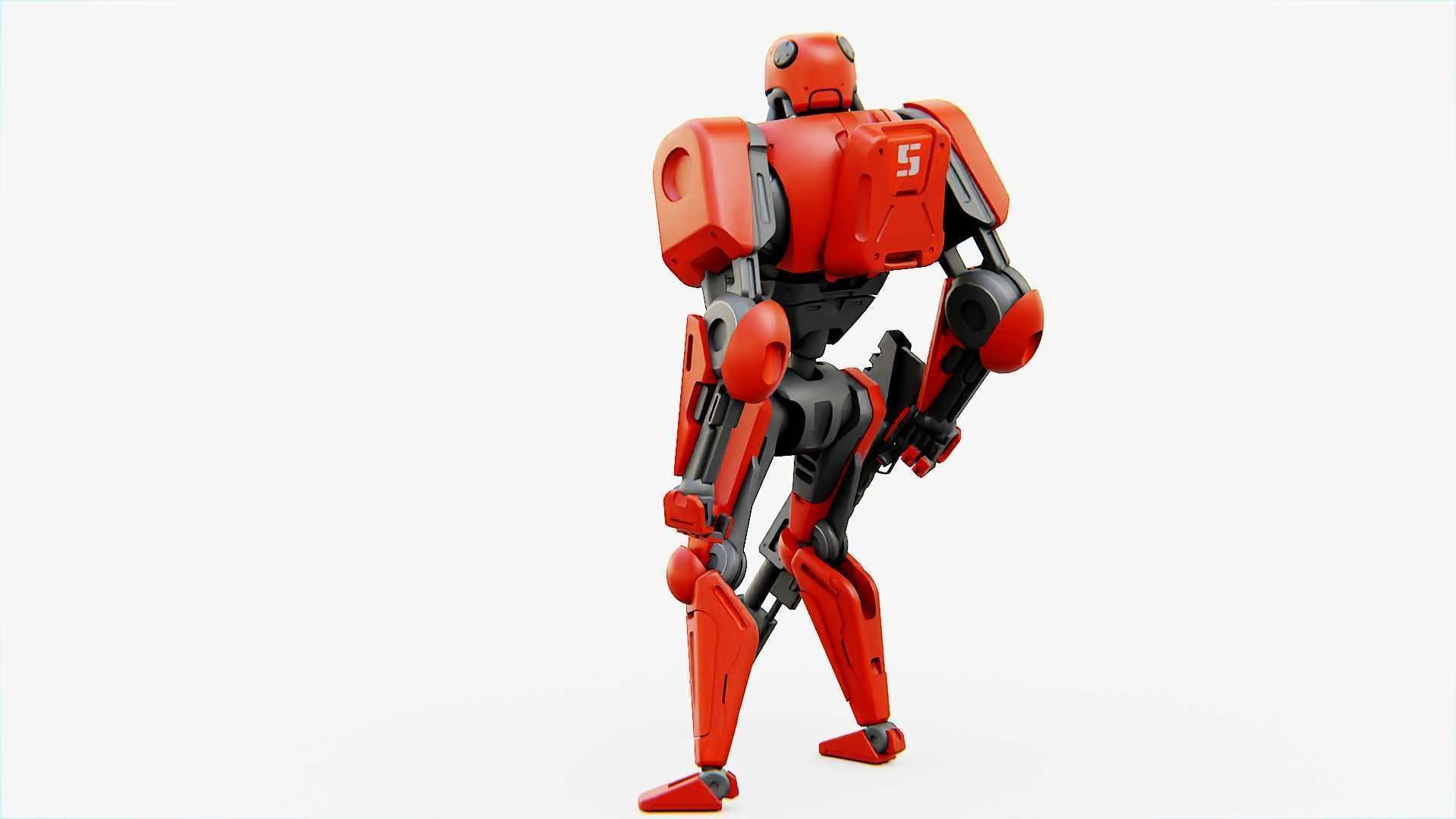 BATTLE DROID ARES Rigged for Unreal Engine - Unity - MIXAMO  3D model_8