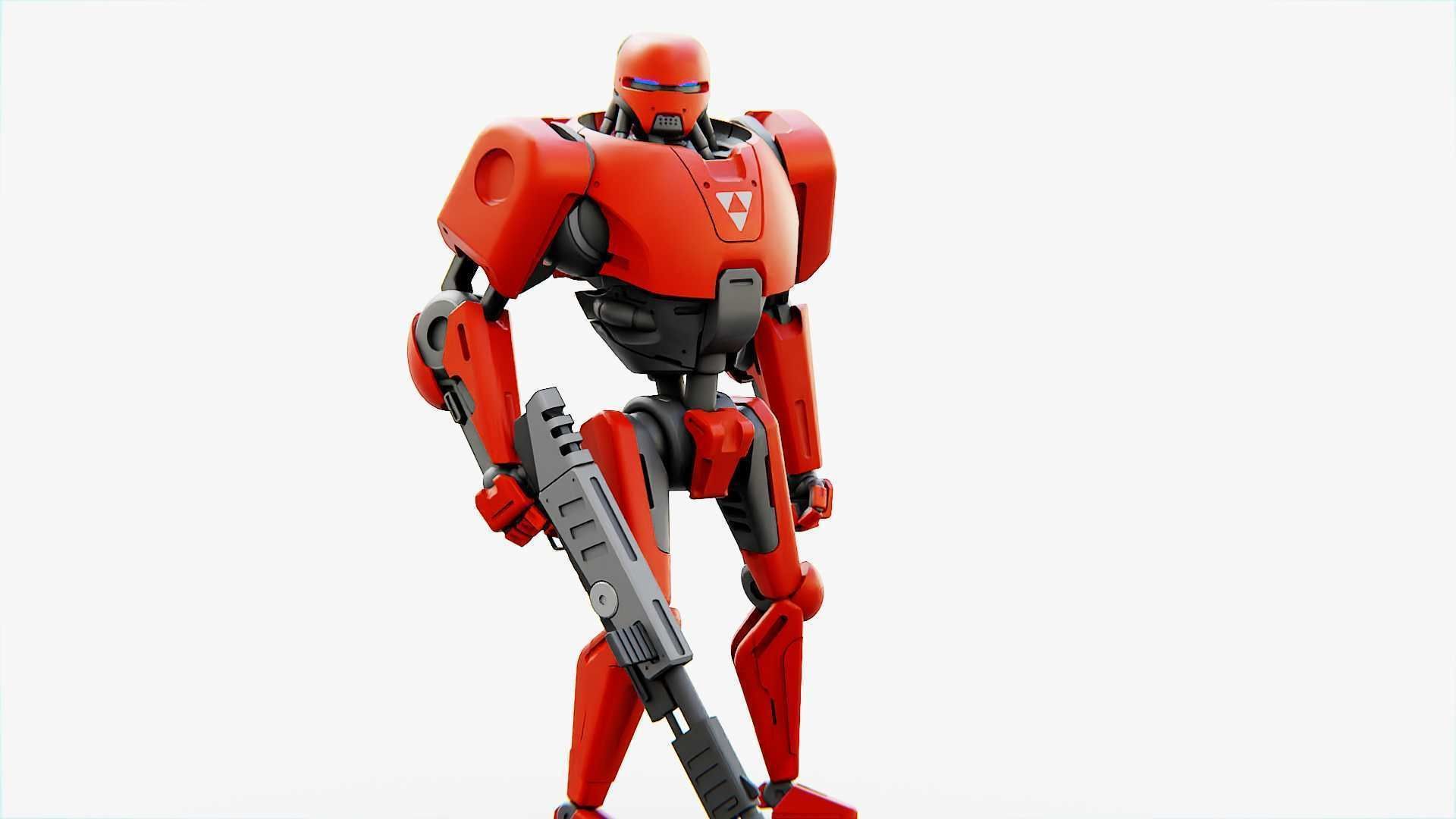 BATTLE DROID ARES Rigged for Unreal Engine - Unity - MIXAMO  3D model_14