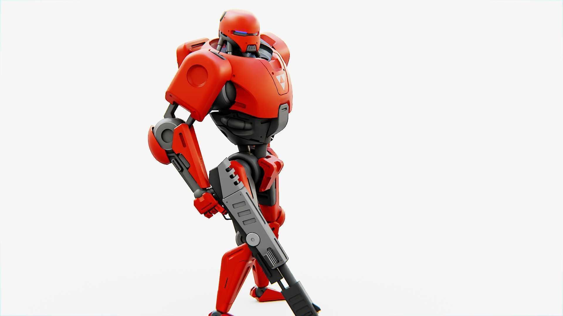 BATTLE DROID ARES Rigged for Unreal Engine - Unity - MIXAMO  3D model_13