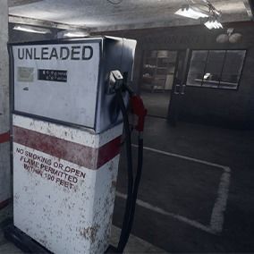 UE5 pack old GasStation complete scene Low-poly 3D model_16