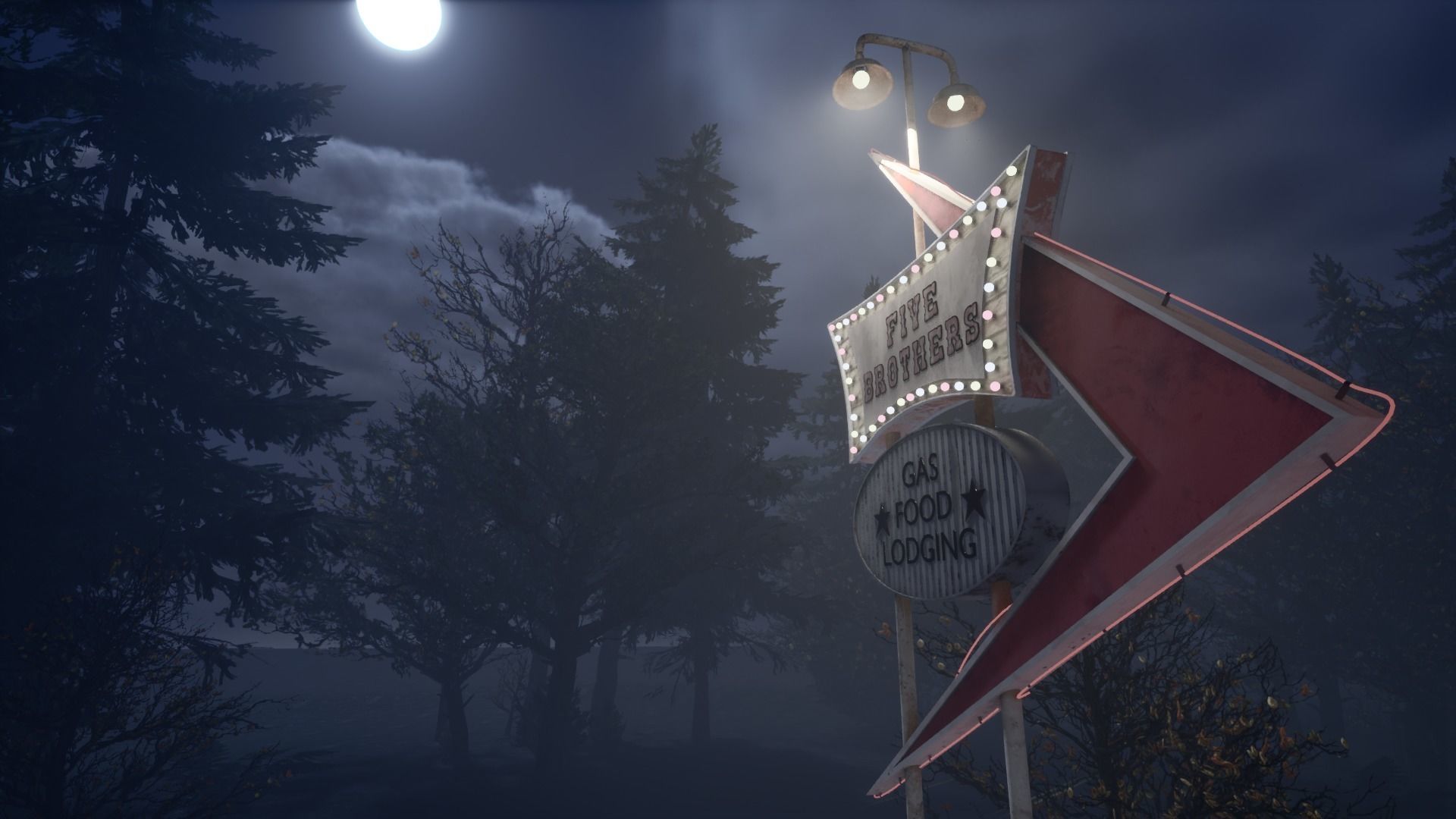 UE5 pack old GasStation complete scene Low-poly 3D model_20