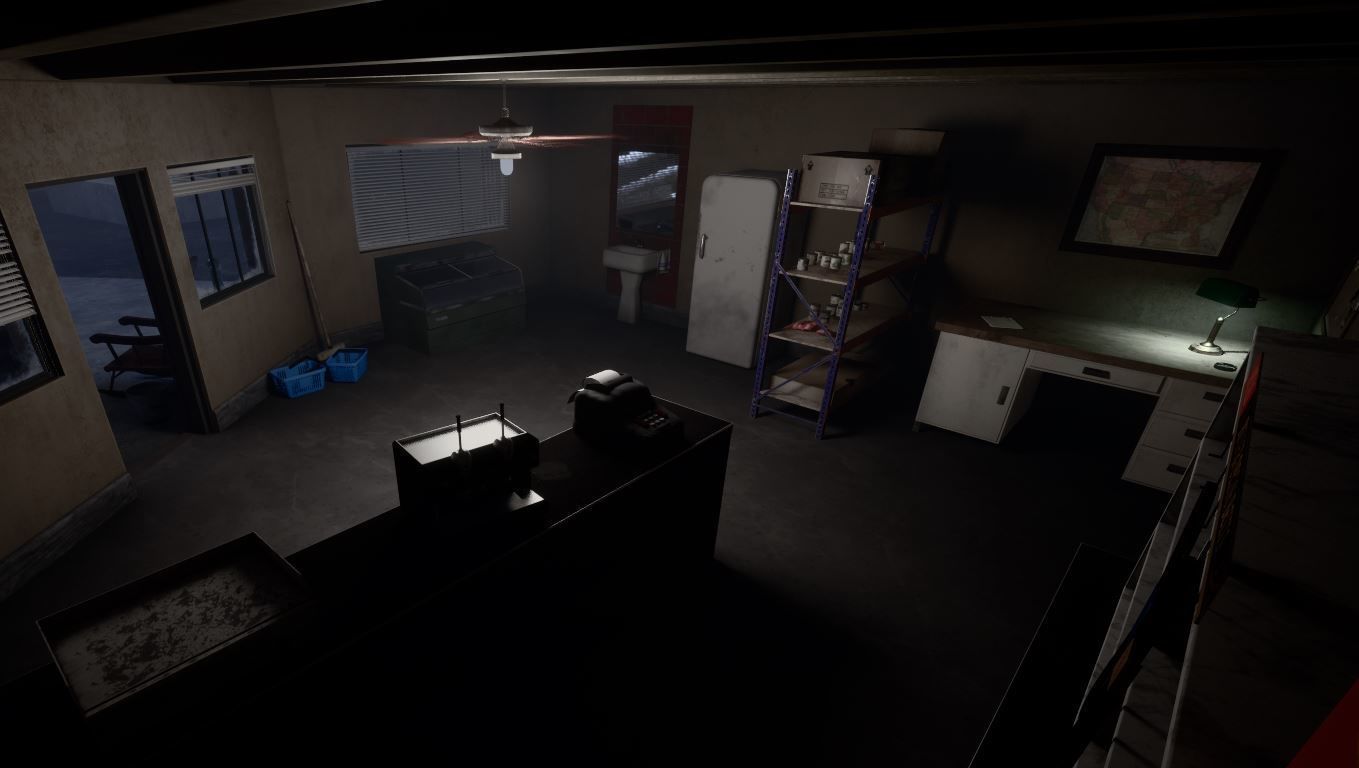 UE5 pack old GasStation complete scene Low-poly 3D model_4