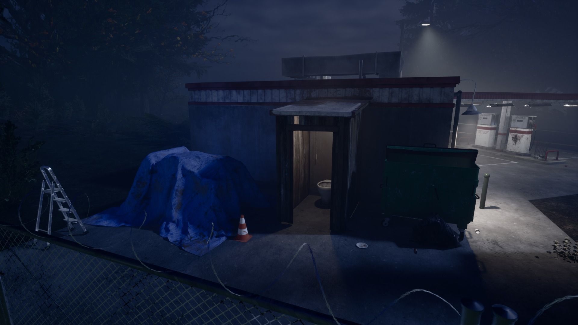 UE5 pack old GasStation complete scene Low-poly 3D model_21