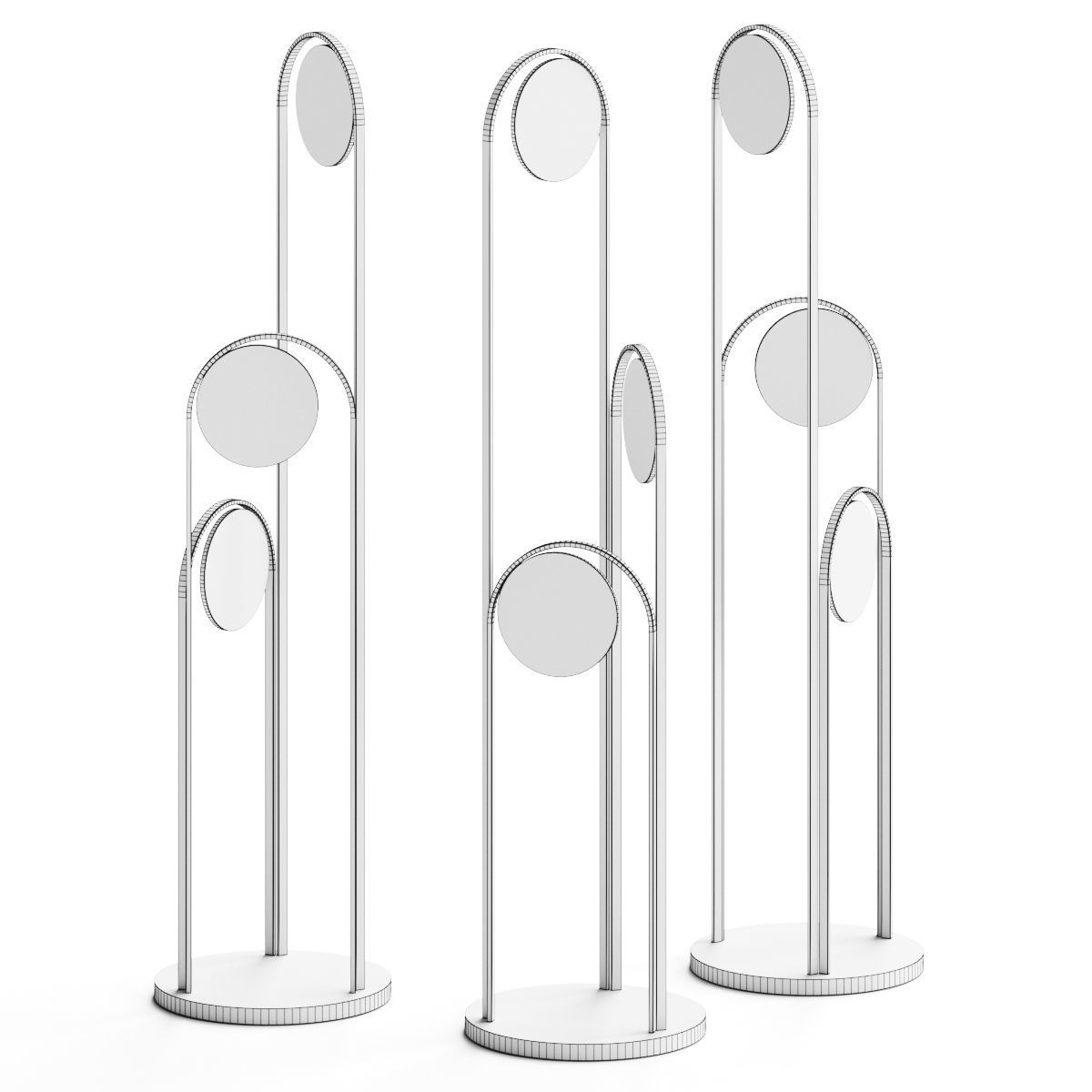 Hollis and Morris Ellipse Floor Lamp 3D model_1