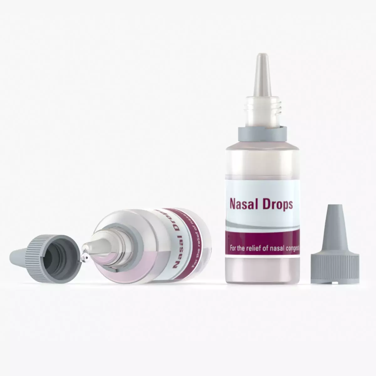 Dropping Bottle Low-poly 3D model