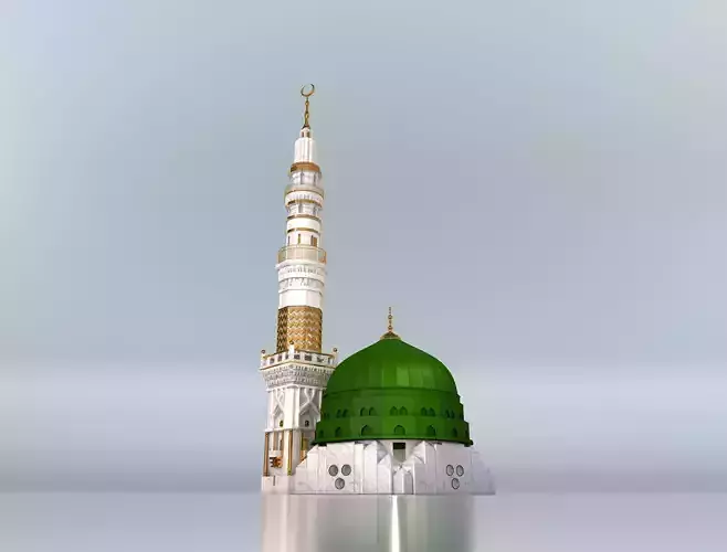 Prophets Mosque Masjid e nabvi 3D model