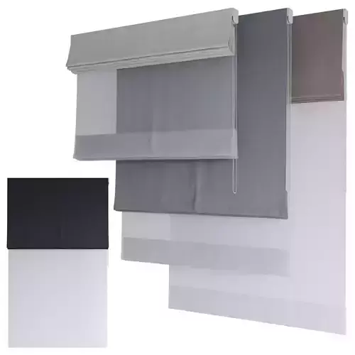 Roman Curtains 195 Dual Roman Shades Day and Night