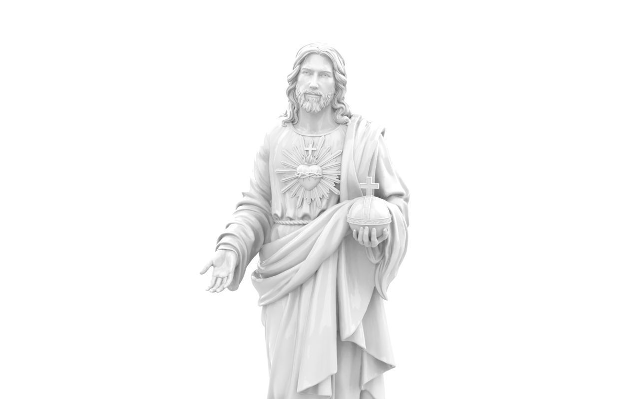 Jesus  3D print model_3