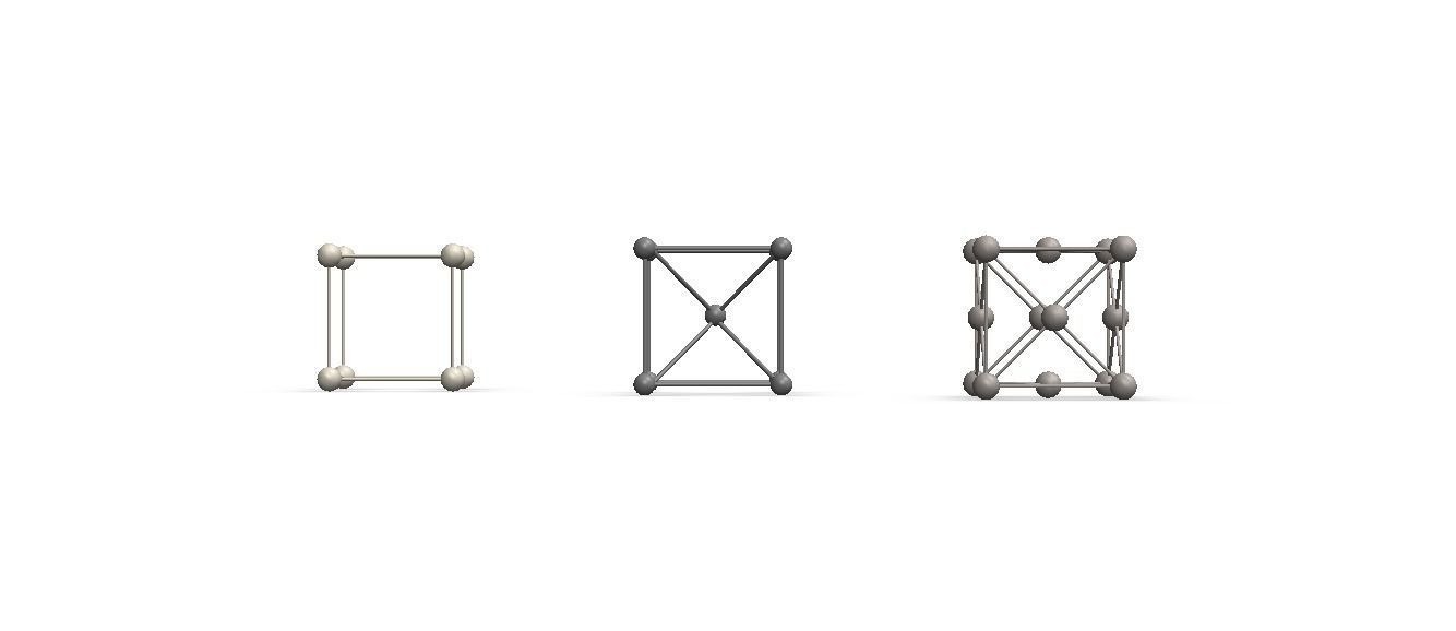 Cubic System Lattices 3D print model_25